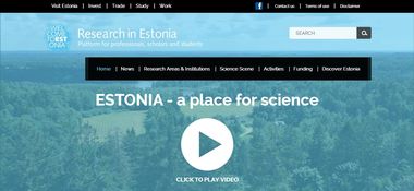 Researchinestonia.eu - платформа для студентов и профессионалов