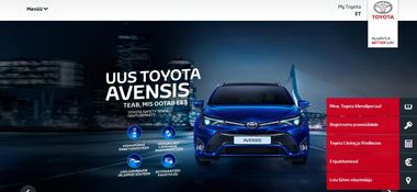 Toyota.ee — официальный сайт Toyota в Эстонии